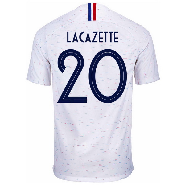 Maillot Om Pas Cher Nike NO.20 Lacazette Exterieur Maillots France 2018 Blanc