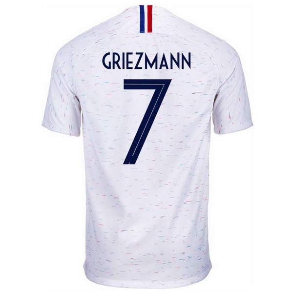 Maillot Om Pas Cher Nike NO.7 Griezmann Exterieur Maillots France 2018 Blanc