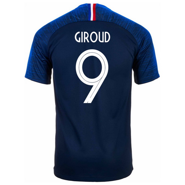 Maillot Om Pas Cher Nike NO.9 Giroud Domicile Maillots France 2018 Bleu