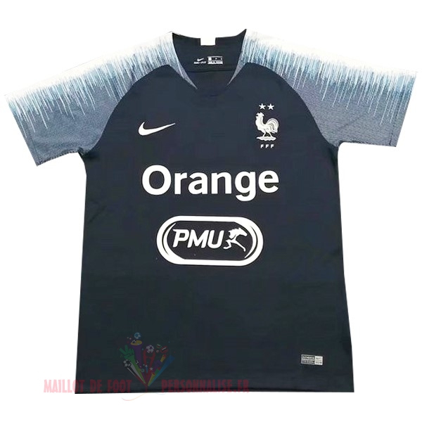 Maillot Om Pas Cher Nike Entrainement France 2019 Bleu Gris