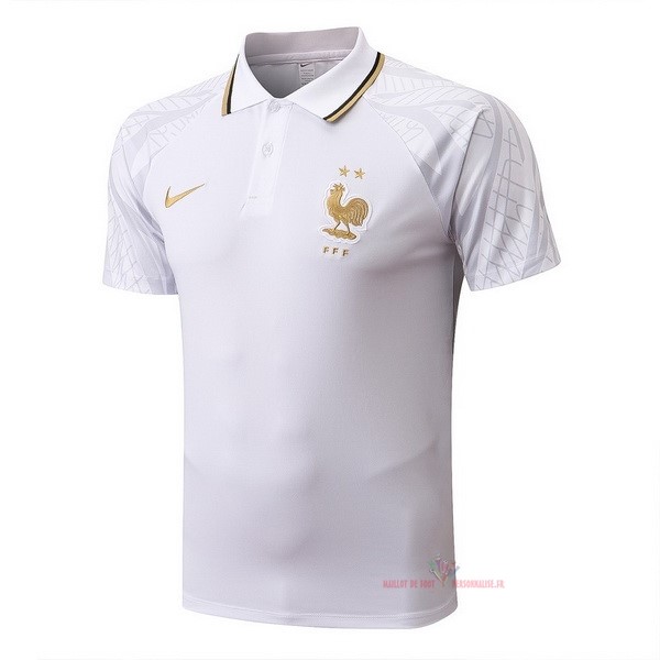 Maillot Om Pas Cher Nike Polo France 2022 Blanc
