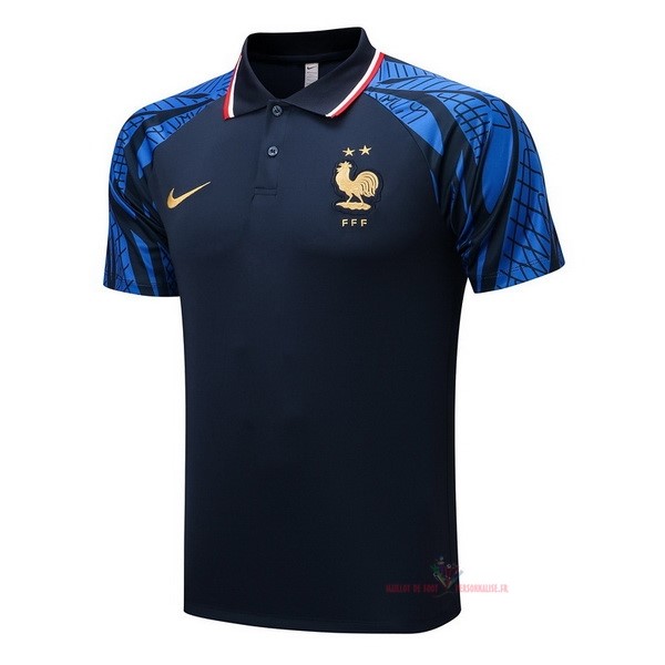 Maillot Om Pas Cher Nike Polo France 2022 Bleu Marine