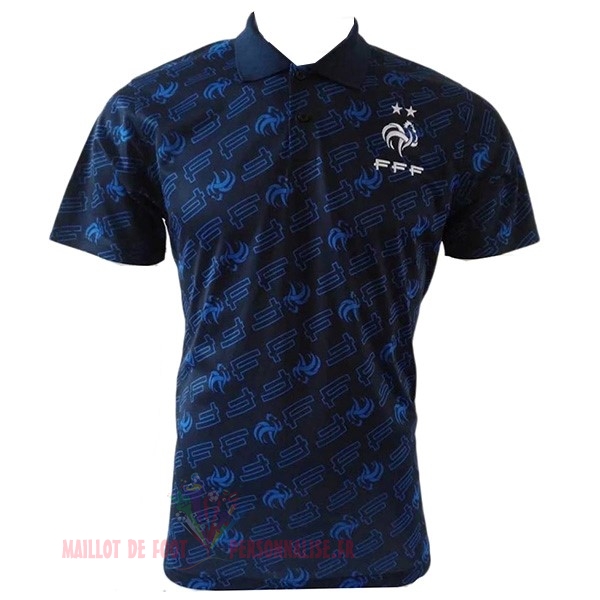 Maillot Om Pas Cher Nike Polo France 2019 Bleu Marine