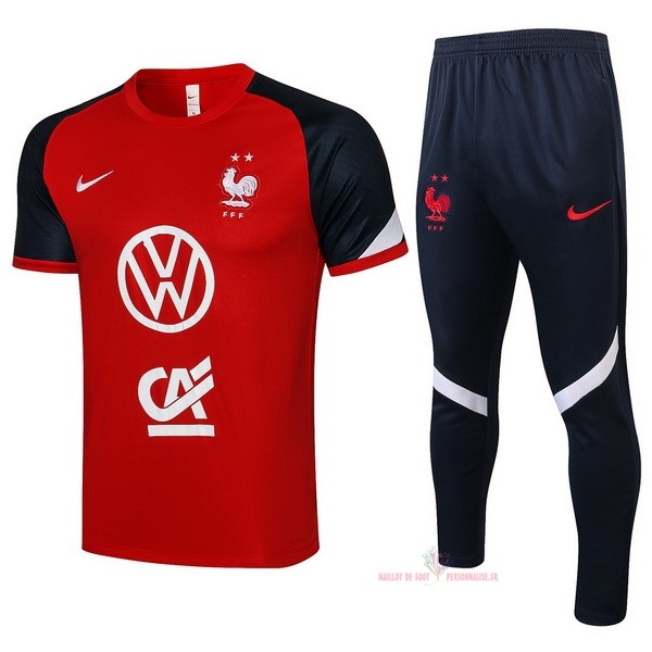 Maillot Om Pas Cher Nike Entrainement Ensemble Complet France 2021 Rouge Bleu