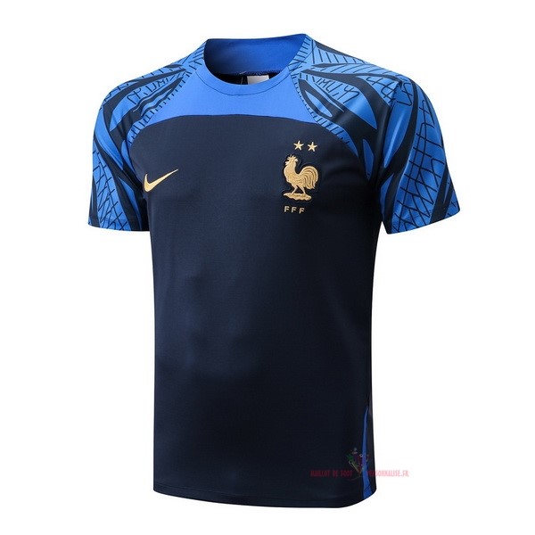 Maillot Om Pas Cher Nike Entrainement France 2022 Bleu Marine