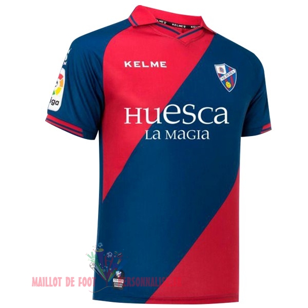 Maillot Om Pas Cher Kelme Domicile Maillots Huesca 2018-2019 Bleu Rouge