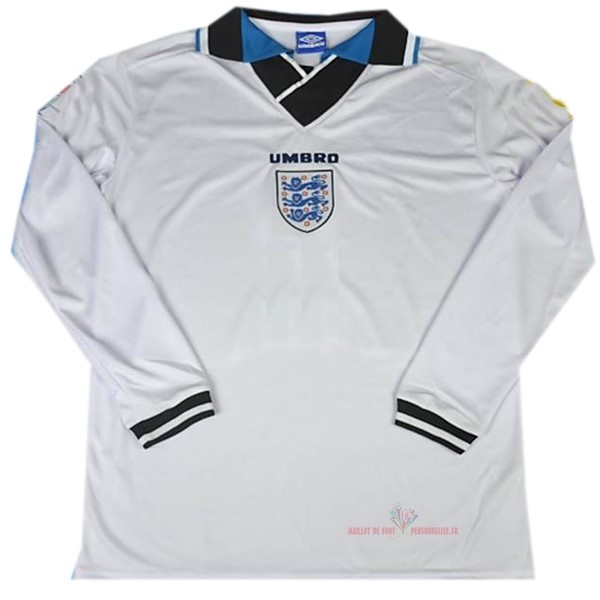 Maillot Om Pas Cher umbro Domicile Camiseta Manches Longues Angleterre Rétro 1996 Blanc