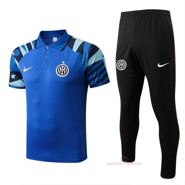 Maillot Om Pas Cher Nike Ensemble Complet Polo Internazionale Milano 2022 2023 Bleu Noir