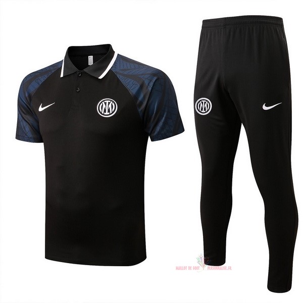 Maillot Om Pas Cher Nike Ensemble Complet Polo Internazionale Milano 2022 2023 Noir Gris