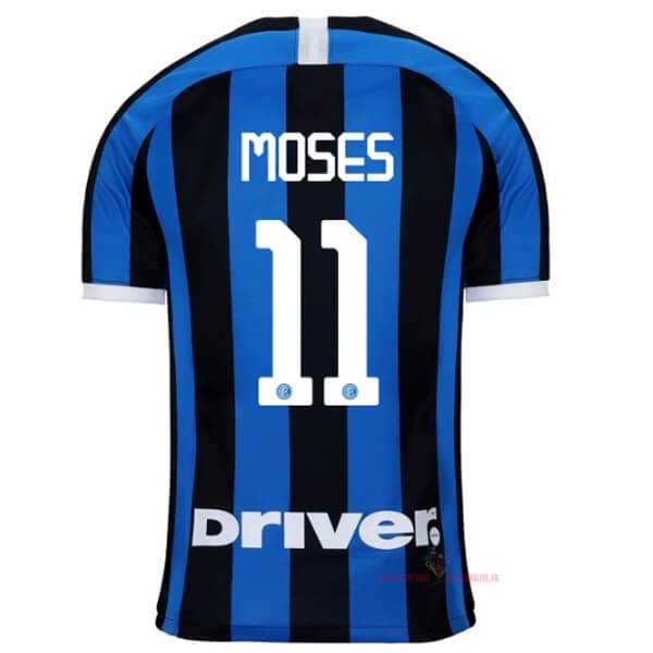 Maillot Om Pas Cher Nike NO.11 Moses Domicile Maillot Inter Milán 2019 2020 Bleu