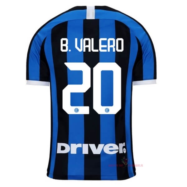 Maillot Om Pas Cher Nike NO.20 B.Valero Domicile Maillot Inter Milán 2019 2020 Bleu