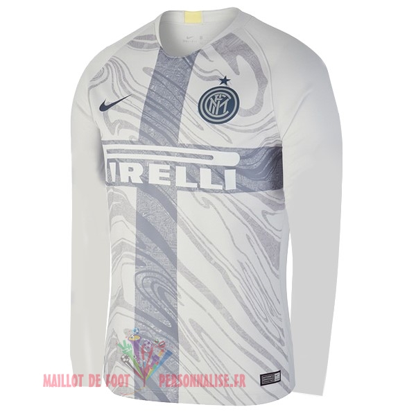 Maillot Om Pas Cher Nike Third Manches Longues Internazionale Milano 18-19 Blanc