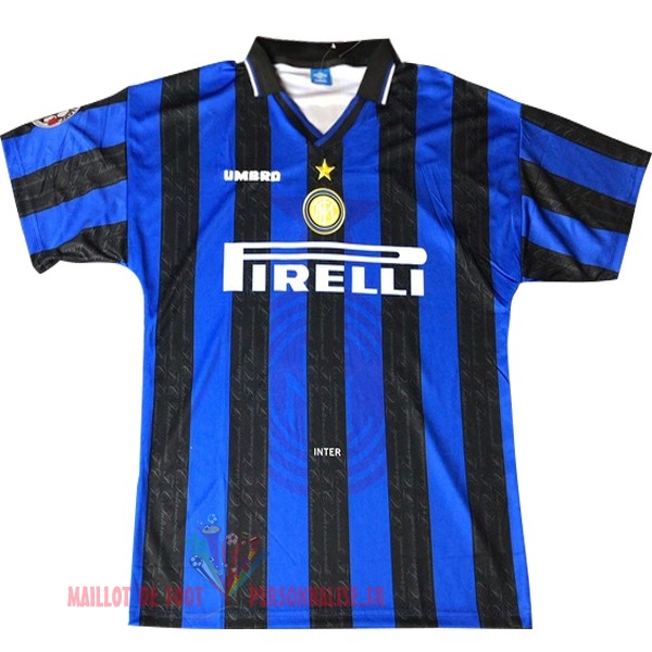 Maillot Om Pas Cher umbro Domicile Maillots Internazionale Milano Rétro 1997 1998 Bleu