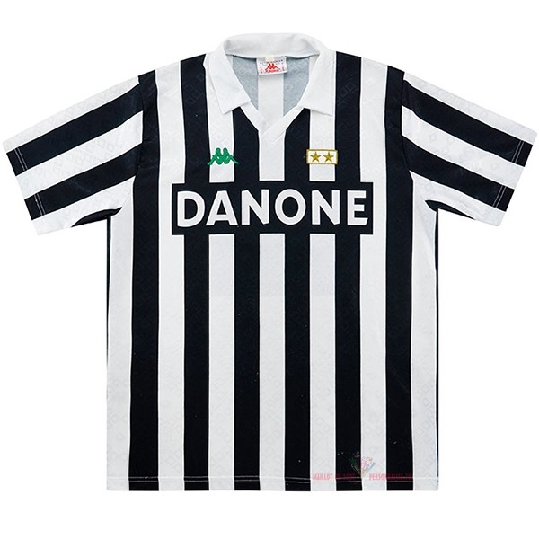 Maillot Om Pas Cher Kappa Domicile Camiseta Juventus Rétro 1992 1994 Noir Blanc