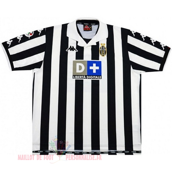 Maillot Om Pas Cher Kappa Domicile Maillot Juventus Retro 1999 2000 Noir Blanc