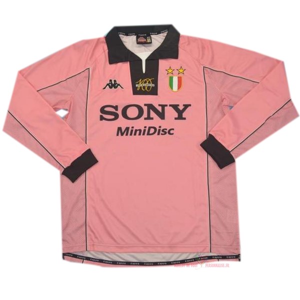 Maillot Om Pas Cher adidas Exterieur Manches Longues Juventus Rétro 1997 1998 Rose