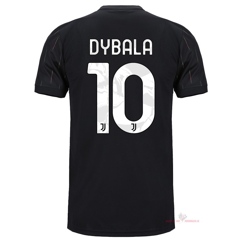 Maillot Om Pas Cher adidas NO.10 Dybala Exterieur Maillot Juventus 2021 2022 Noir
