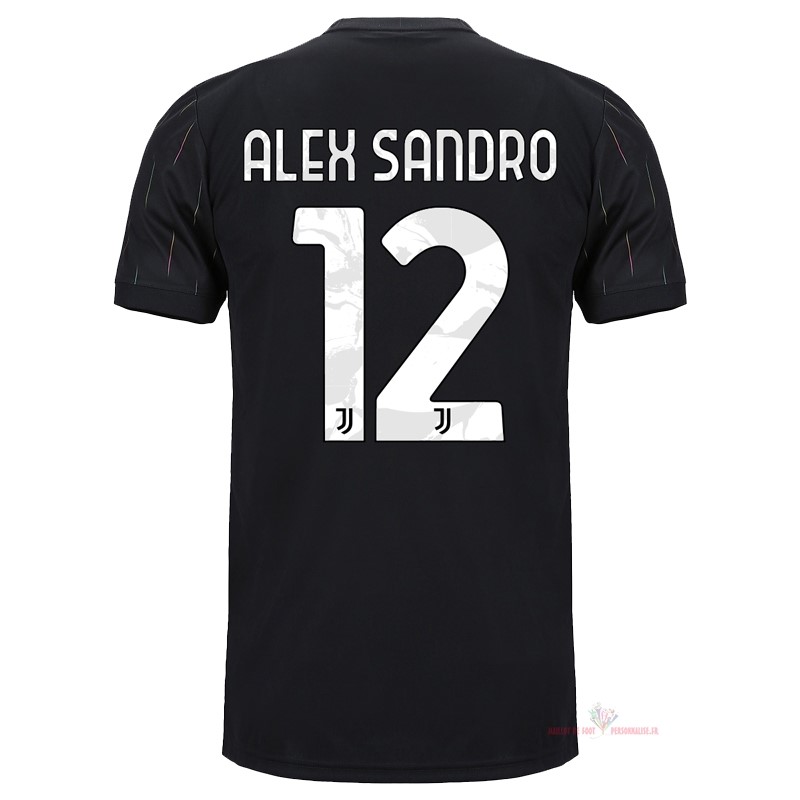 Maillot Om Pas Cher adidas NO.12 Alex Sangro Exterieur Maillot Juventus 2021 2022 Noir
