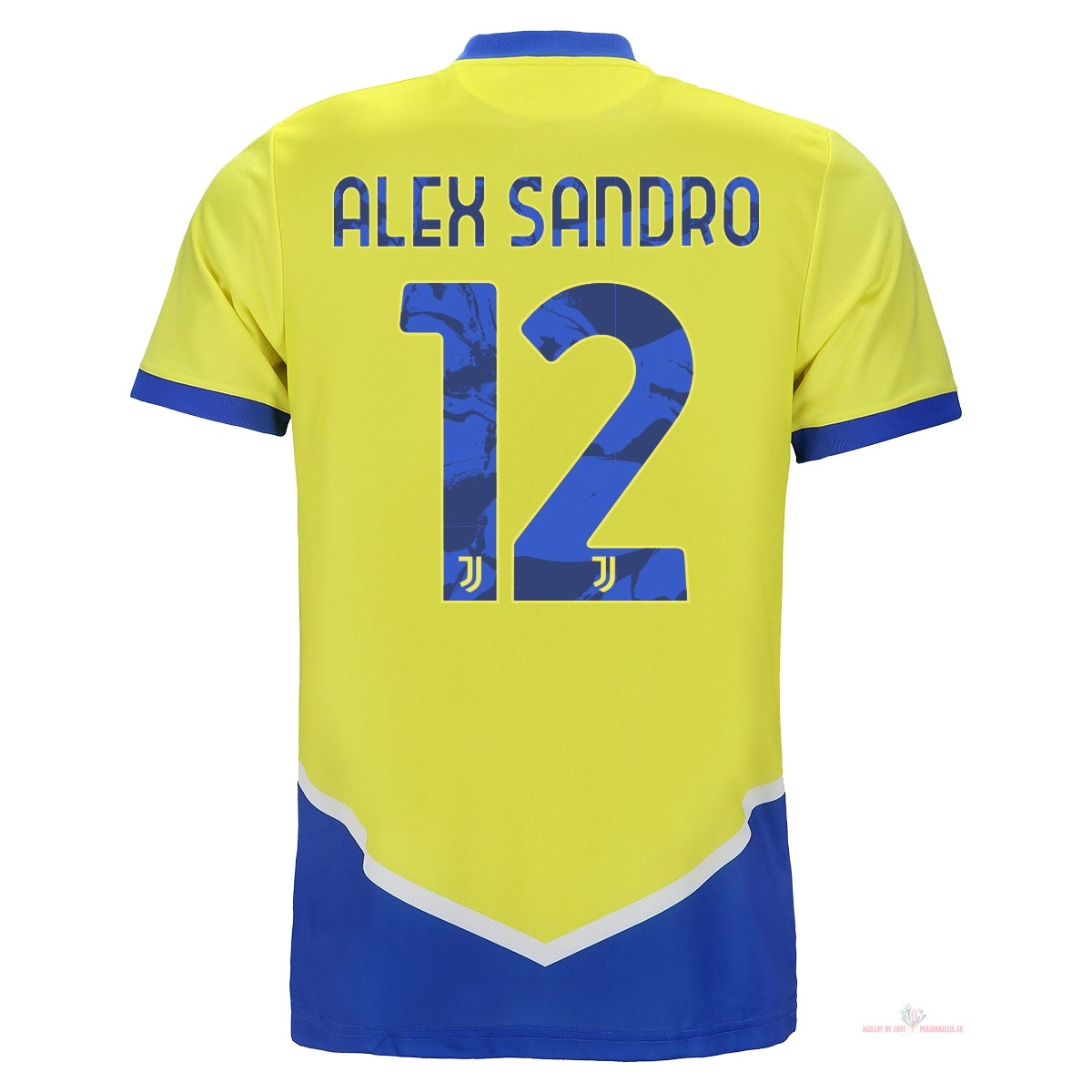 Maillot Om Pas Cher adidas NO.12 Alex Sangro Third Maillot Juventus 2021 2022 Jaune