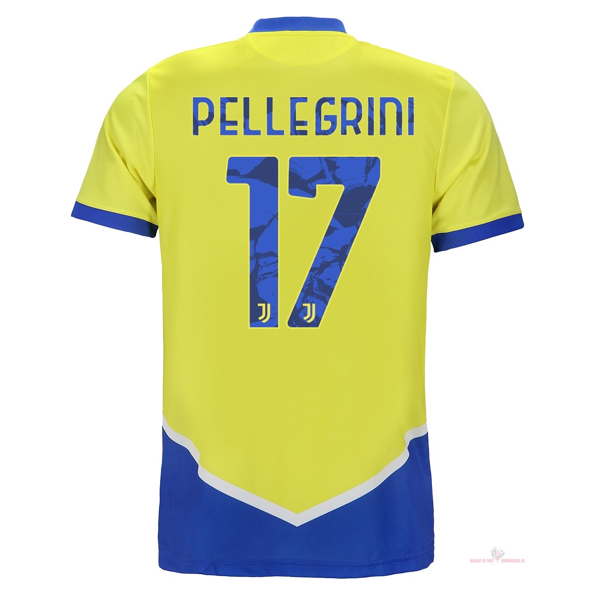Maillot Om Pas Cher adidas NO.17 Pellegrini Third Maillot Juventus 2021 2022 Jaune