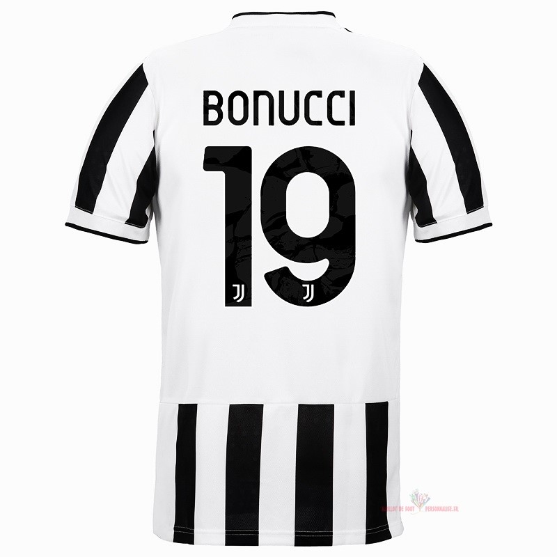 Maillot Om Pas Cher adidas NO.19 Bonucci Domicile Maillot Juventus 2021 2022 Blanc Noir