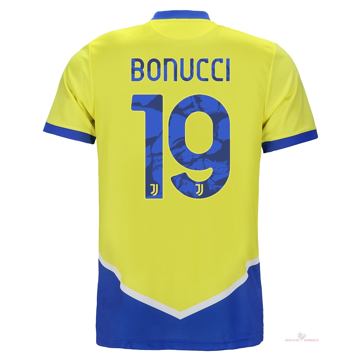 Maillot Om Pas Cher adidas NO.19 Bonucci Third Maillot Juventus 2021 2022 Jaune