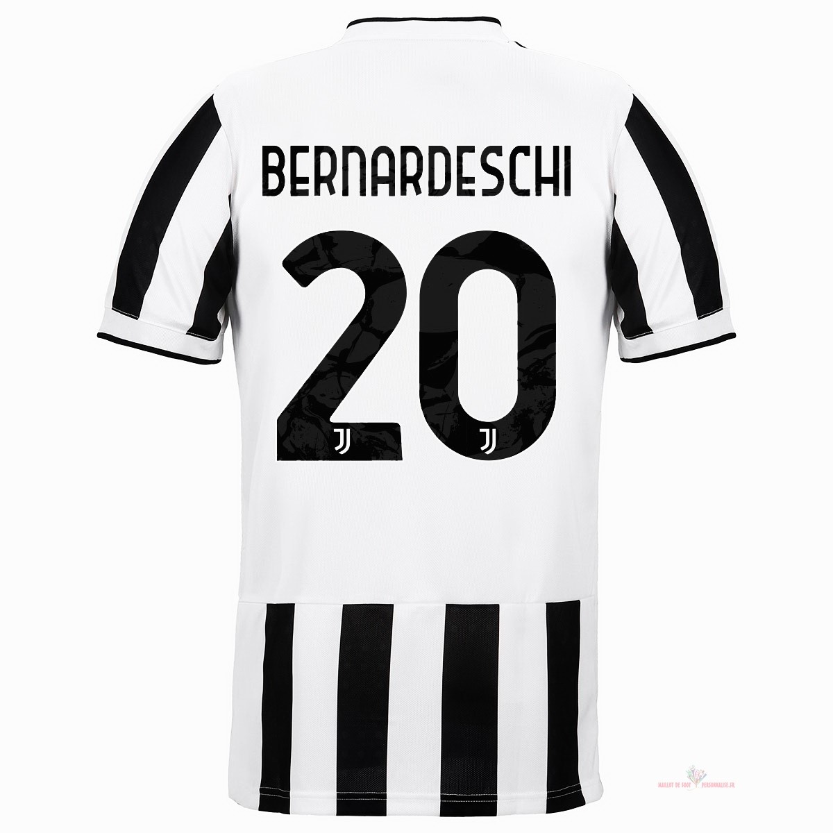 Maillot Om Pas Cher adidas NO.20 Bernardeschi Domicile Maillot Juventus 2021 2022 Blanc Noir