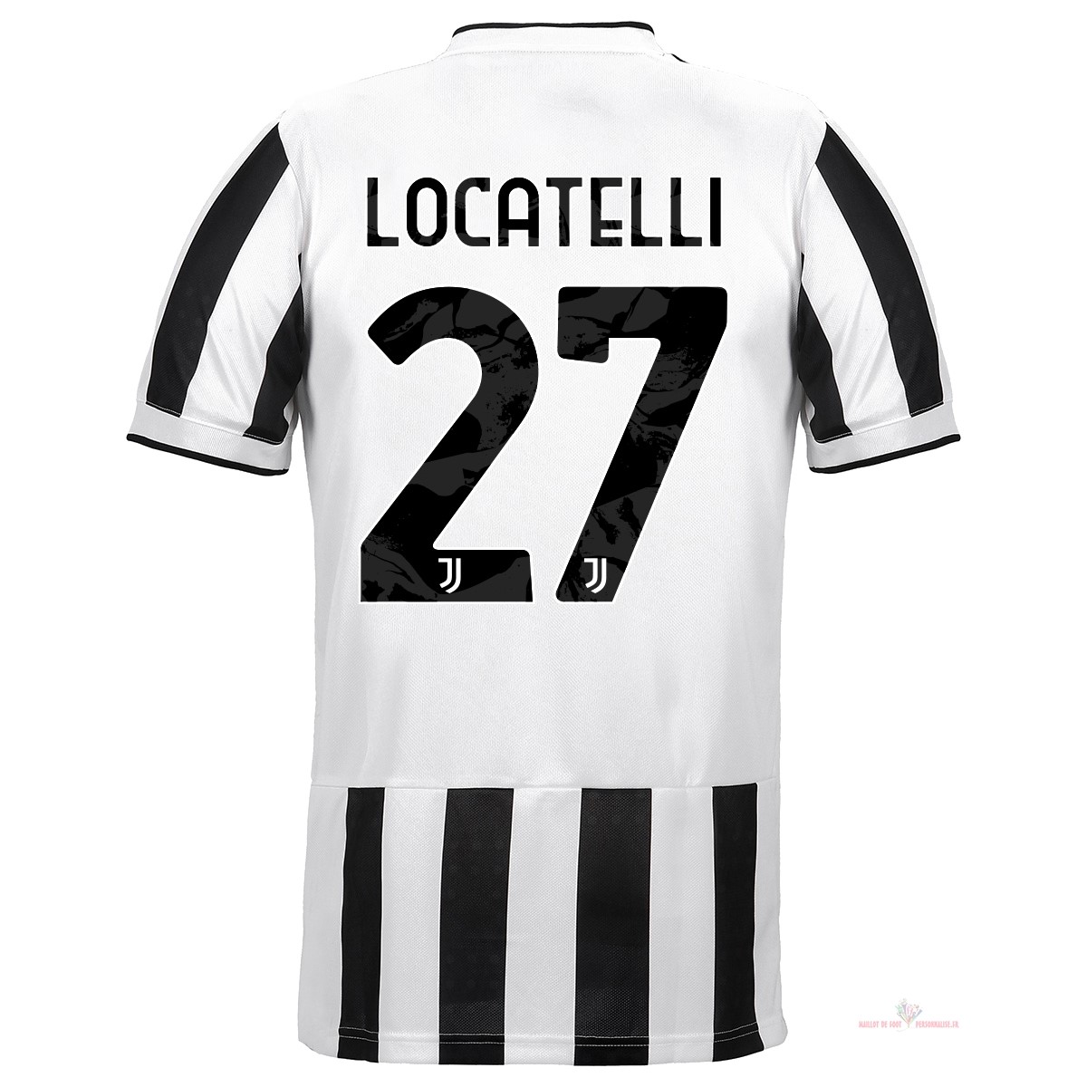 Maillot Om Pas Cher adidas NO.27 Locatelli Domicile Maillot Juventus 2021 2022 Blanc Noir