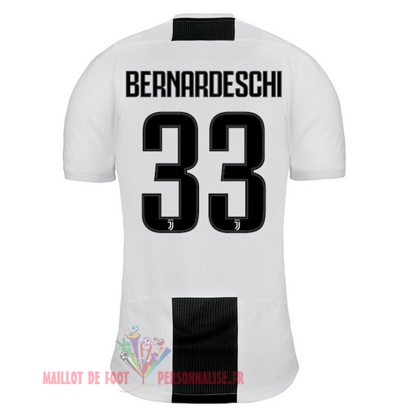 Maillot Om Pas Cher adidas NO.33 Bernaroeschi Domicile Maillots Juventus 18-19 Blanc Noir