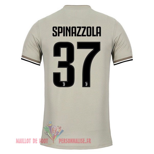 Maillot Om Pas Cher adidas NO.37 Spinazzola Exterieur Maillots Juventus 18-19 Marron