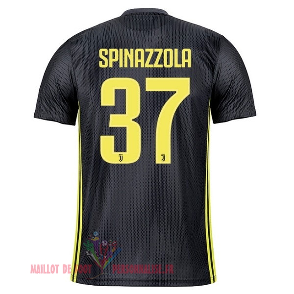 Maillot Om Pas Cher adidas NO.37 Spinazzola Third Maillots Juventus 18-19 Gris