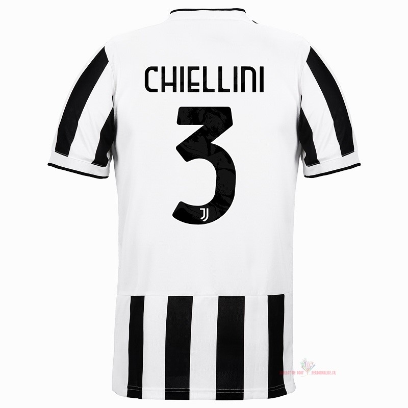 Maillot Om Pas Cher adidas NO.3 Chiellini Domicile Maillot Juventus 2021 2022 Blanc Noir