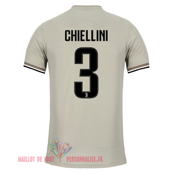 Maillot Om Pas Cher adidas NO.3 Chiellini Exterieur Maillots Juventus 18-19 Marron