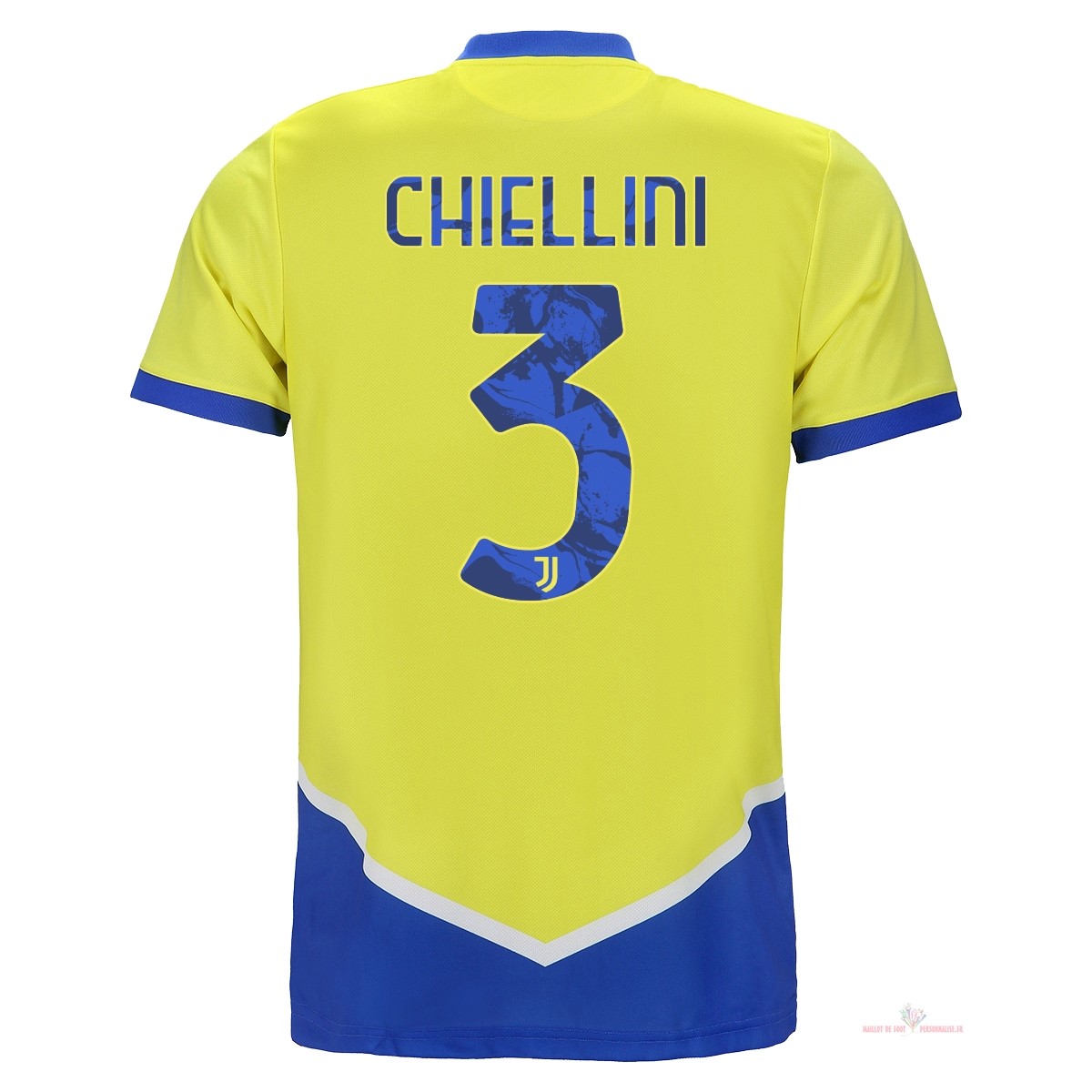 Maillot Om Pas Cher adidas NO.3 Chiellini Third Maillot Juventus 2021 2022 Jaune