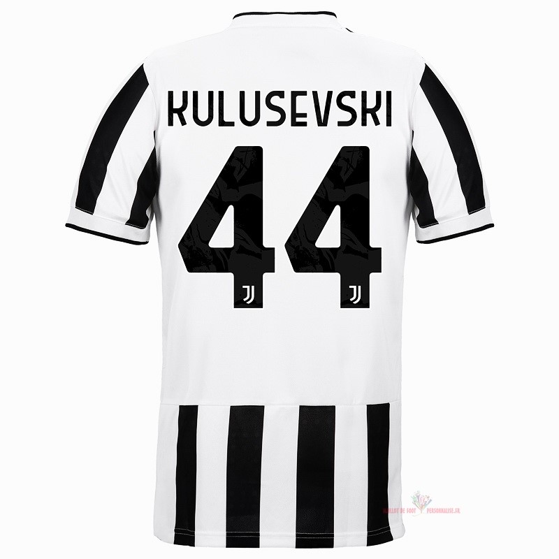 Maillot Om Pas Cher adidas NO.44 Kulusevski Domicile Maillot Juventus 2021 2022 Blanc Noir