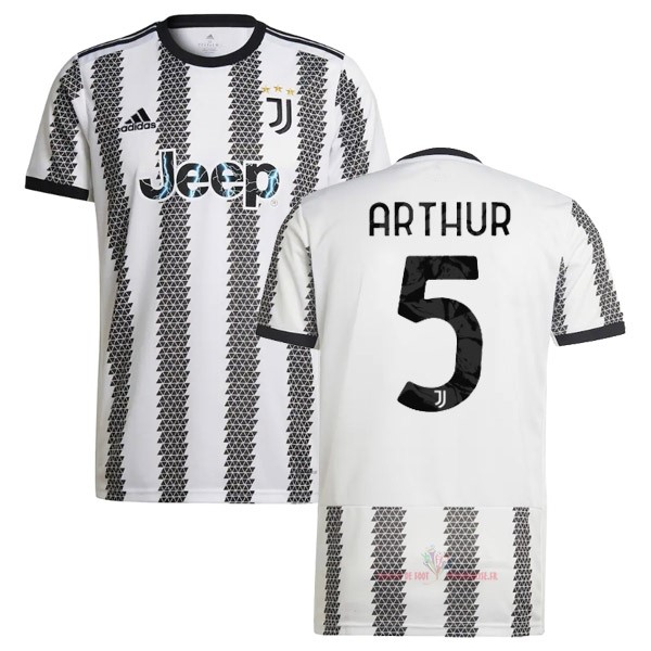 Maillot Om Pas Cher adidas NO.5 Arthur Domicile Maillot Juventus 2022 2023 Blanc Noir