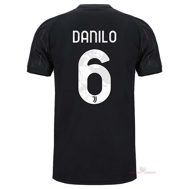 Maillot Om Pas Cher adidas NO.6 Danilo Exterieur Maillot Juventus 2021 2022 Noir