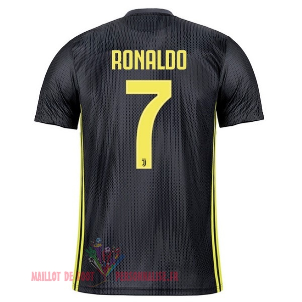 Maillot Om Pas Cher adidas NO.7 Ronaldo Third Maillots Juventus 18-19 Gris