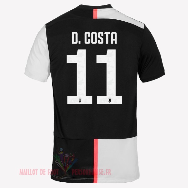 Maillot Om Pas Cher adidas NO.11 D.Costa Domicile Maillot Juventus 2019 2020 Blanc Noir