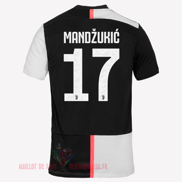 Maillot Om Pas Cher adidas NO.17 Mandzukic Domicile Maillot Juventus 2019 2020 Blanc Noir