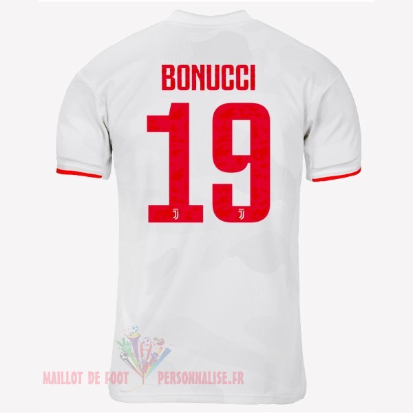 Maillot Om Pas Cher adidas NO.19 Bonucci Exterieur Maillot Juventus 2019 2020 Gris Blanc