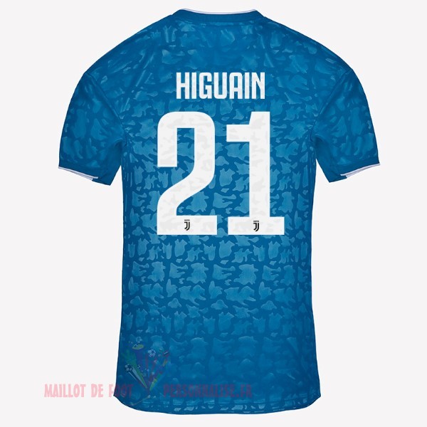 Maillot Om Pas Cher adidas NO.21 Higuain Third Maillot Juventus 2019 2020 Bleu