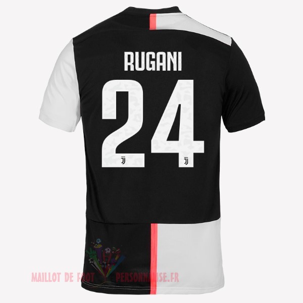 Maillot Om Pas Cher adidas NO.24 Rugani Domicile Maillot Juventus 2019 2020 Blanc Noir