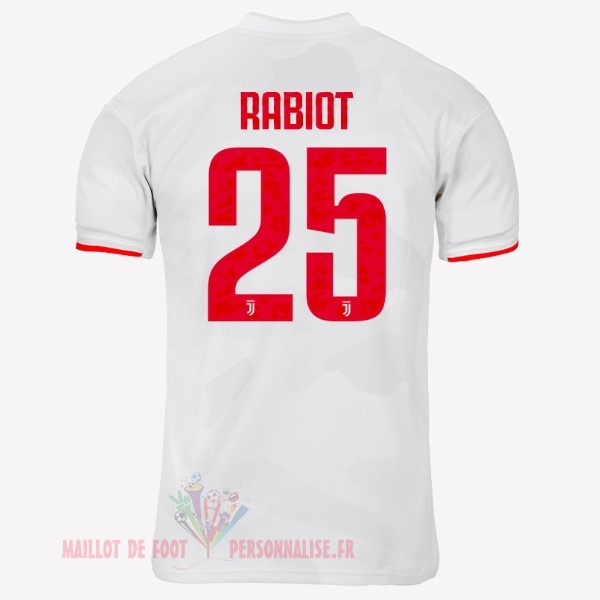 Maillot Om Pas Cher adidas NO.25 Rabiot Exterieur Maillot Juventus 2019 2020 Gris Blanc