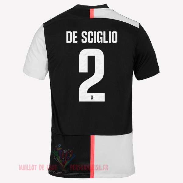 Maillot Om Pas Cher adidas NO.2 De Sciglio Domicile Maillot Juventus 2019 2020 Blanc Noir