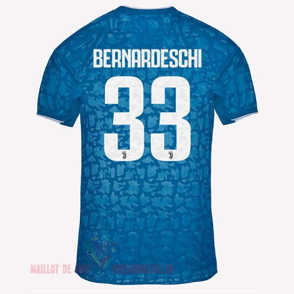 Maillot Om Pas Cher adidas NO.33 Bernaroeschi Third Maillot Juventus 2019 2020 Bleu