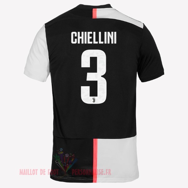 Maillot Om Pas Cher adidas NO.3 Chiellini Domicile Maillot Juventus 2019 2020 Blanc Noir