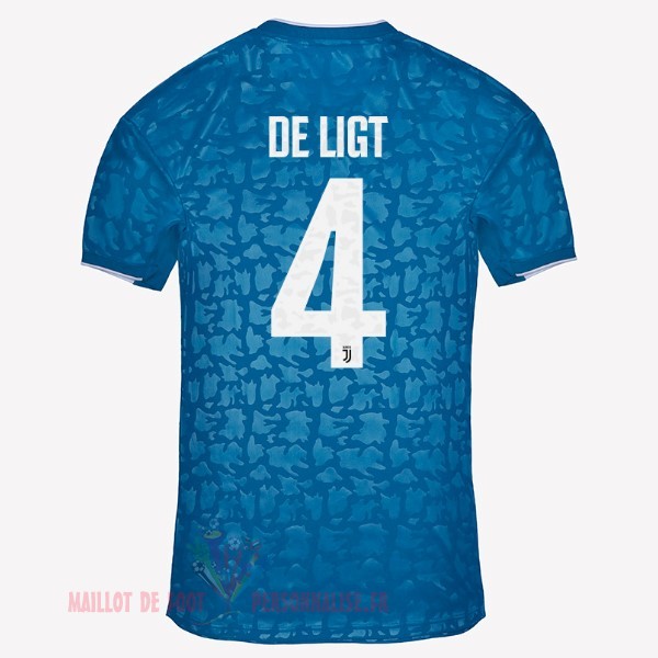 Maillot Om Pas Cher adidas NO.4 De Ligt Third Maillot Juventus 2019 2020 Bleu