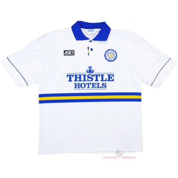 Maillot Om Pas Cher Asics Domicile Camiseta Leeds United Rétro 1993 1995 Blanc