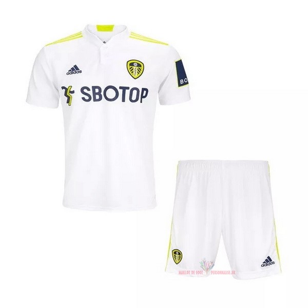 Maillot Om Pas Cher adidas Domicile Camiseta Conjunto De Homme Leeds United 2021 2022 Blanc Jaune